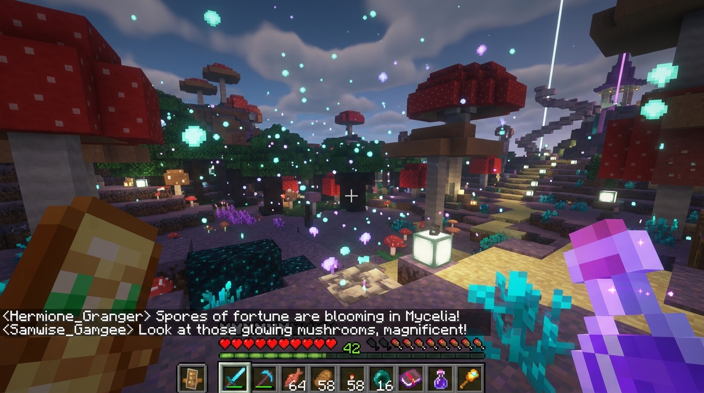 Mycelia Blooms simulated gameplay capture