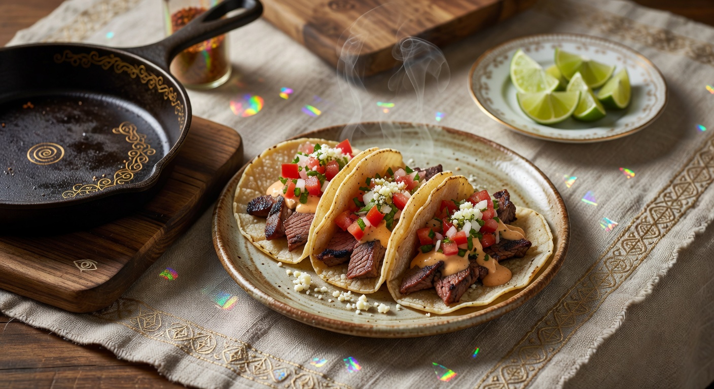 CKD STEAK TACOS WITH PICO DE GALLO