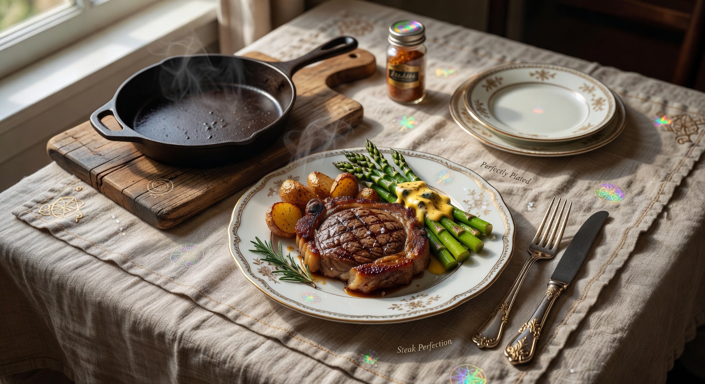 Recipe 4: Cast Iron Steak with Compound Herb Butter