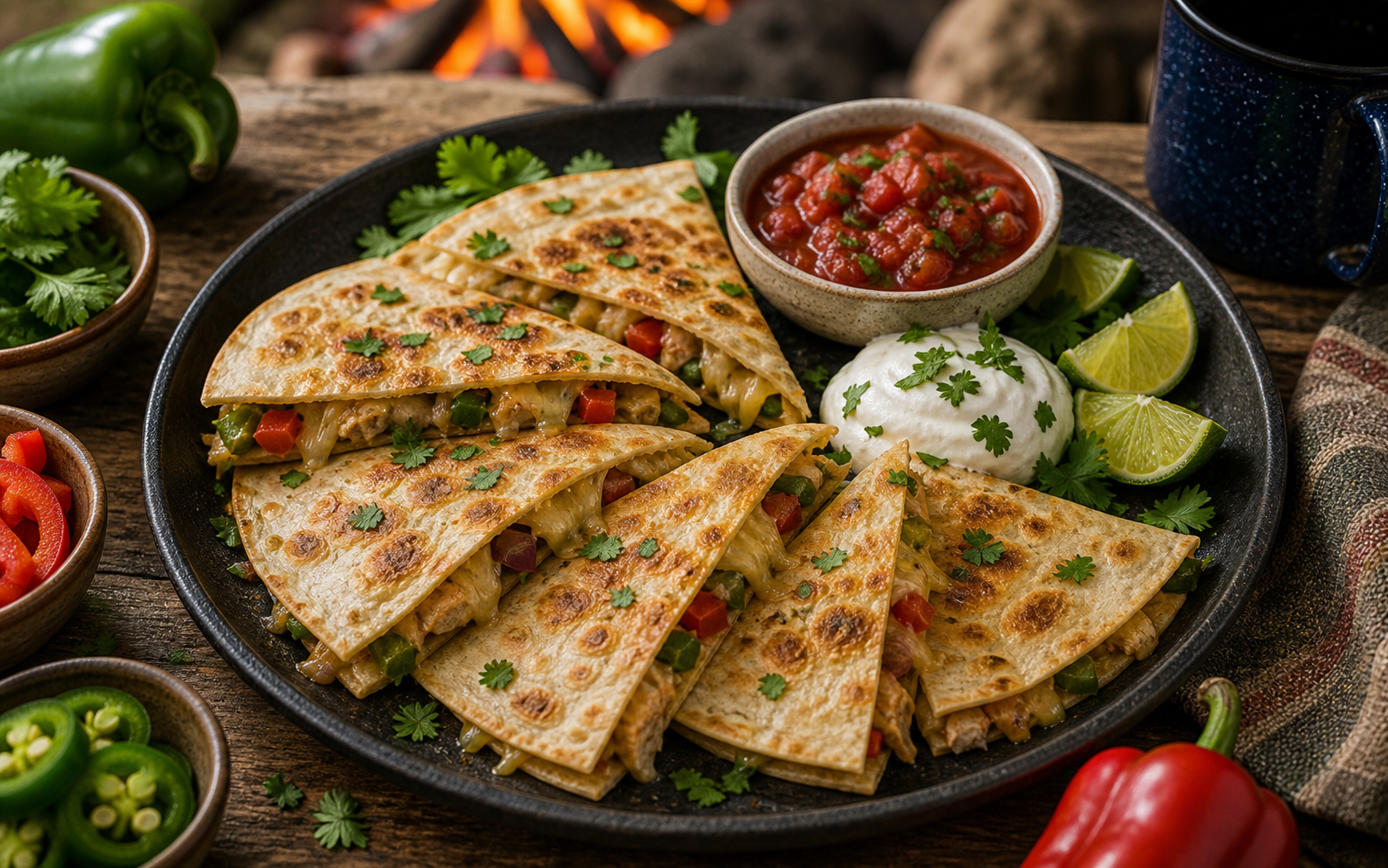 Recipe 7: Campfire Quesadillas