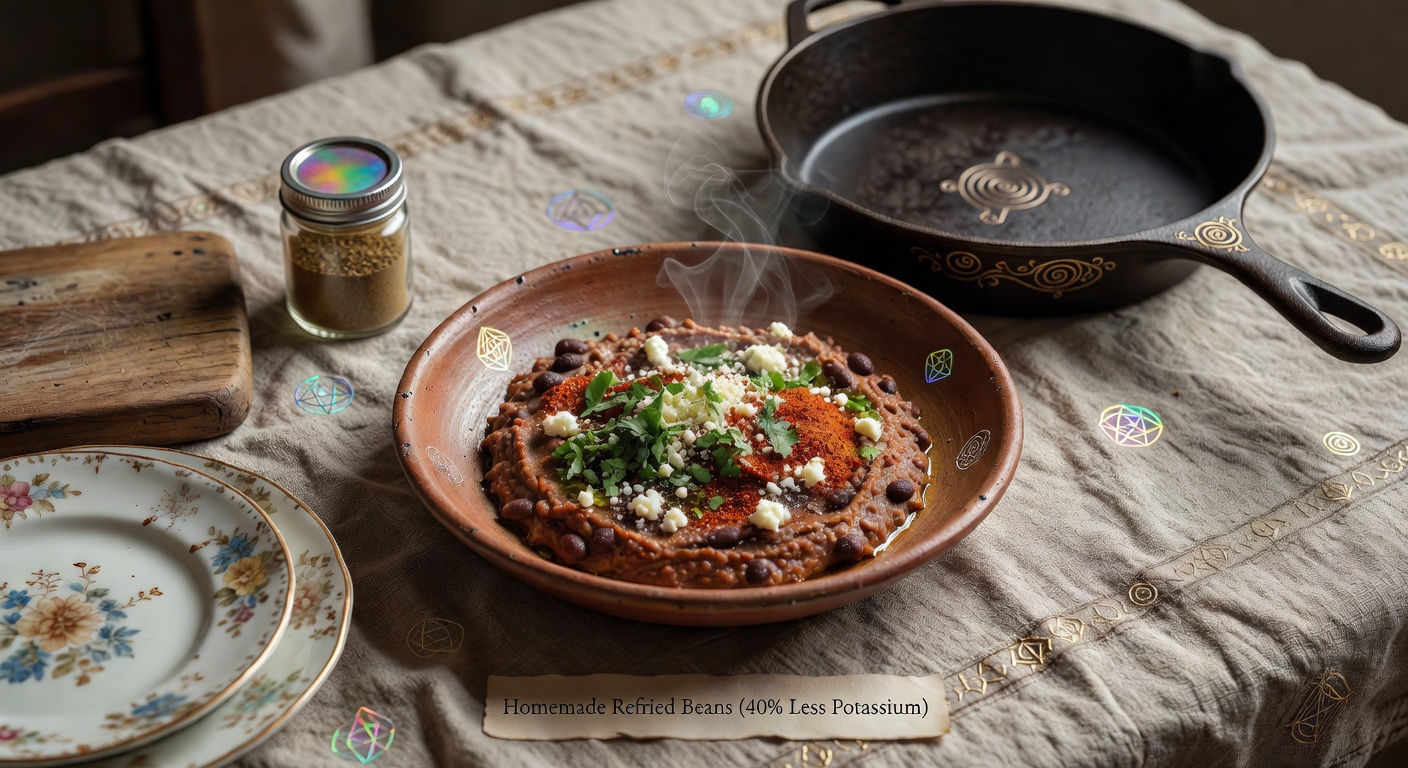 12. Homemade Refried Beans (40% Less Potassium)