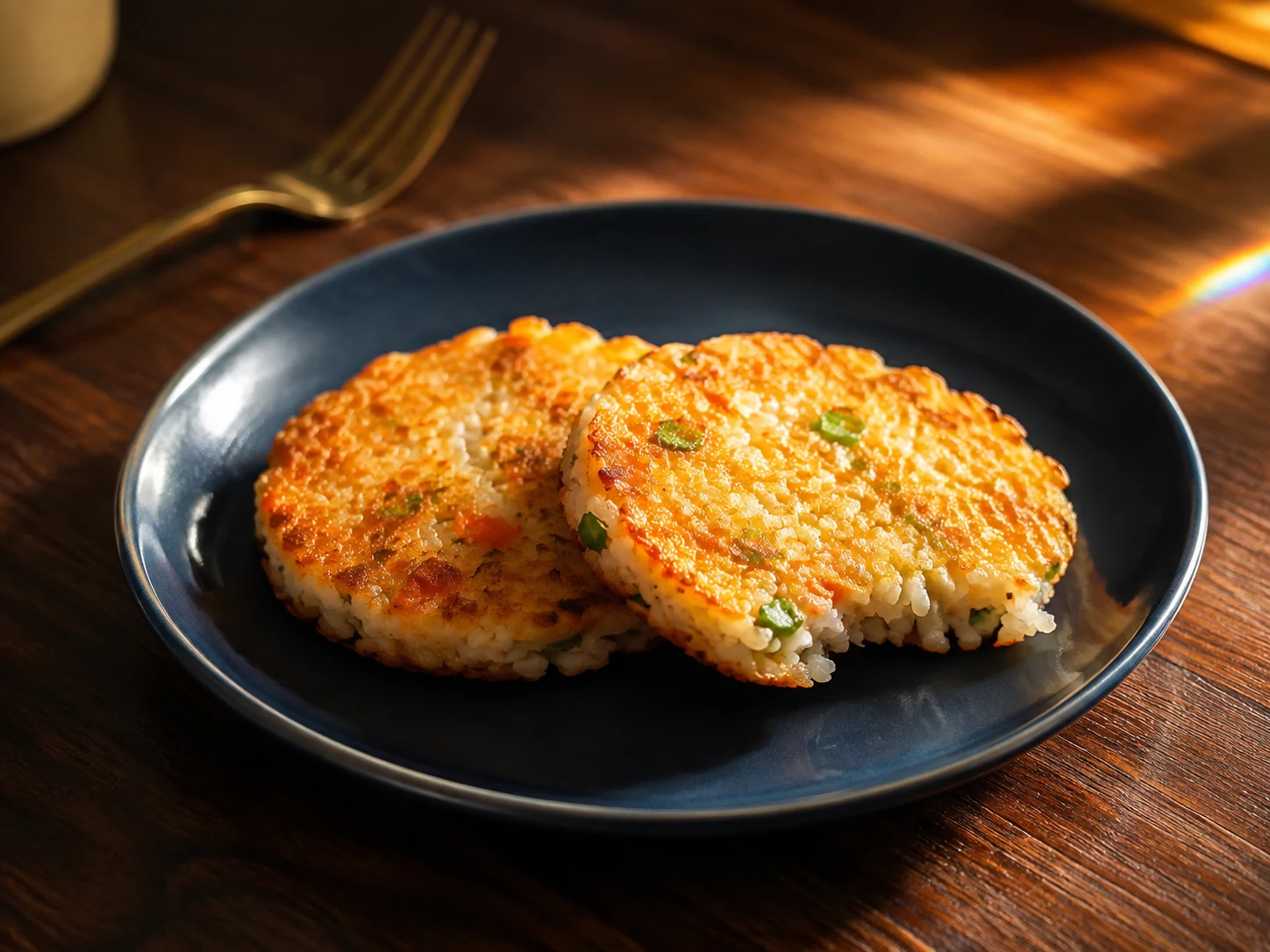 AI illustration of Carrot & Scallion Rice Pancakes