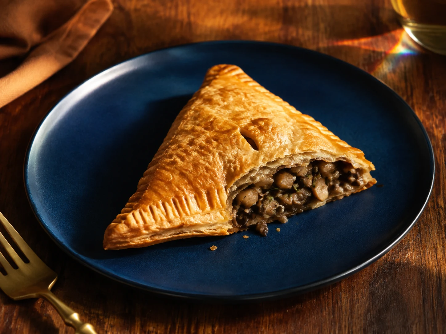 AI illustration of Mushroom, Onion & Rosemary Hand Pies