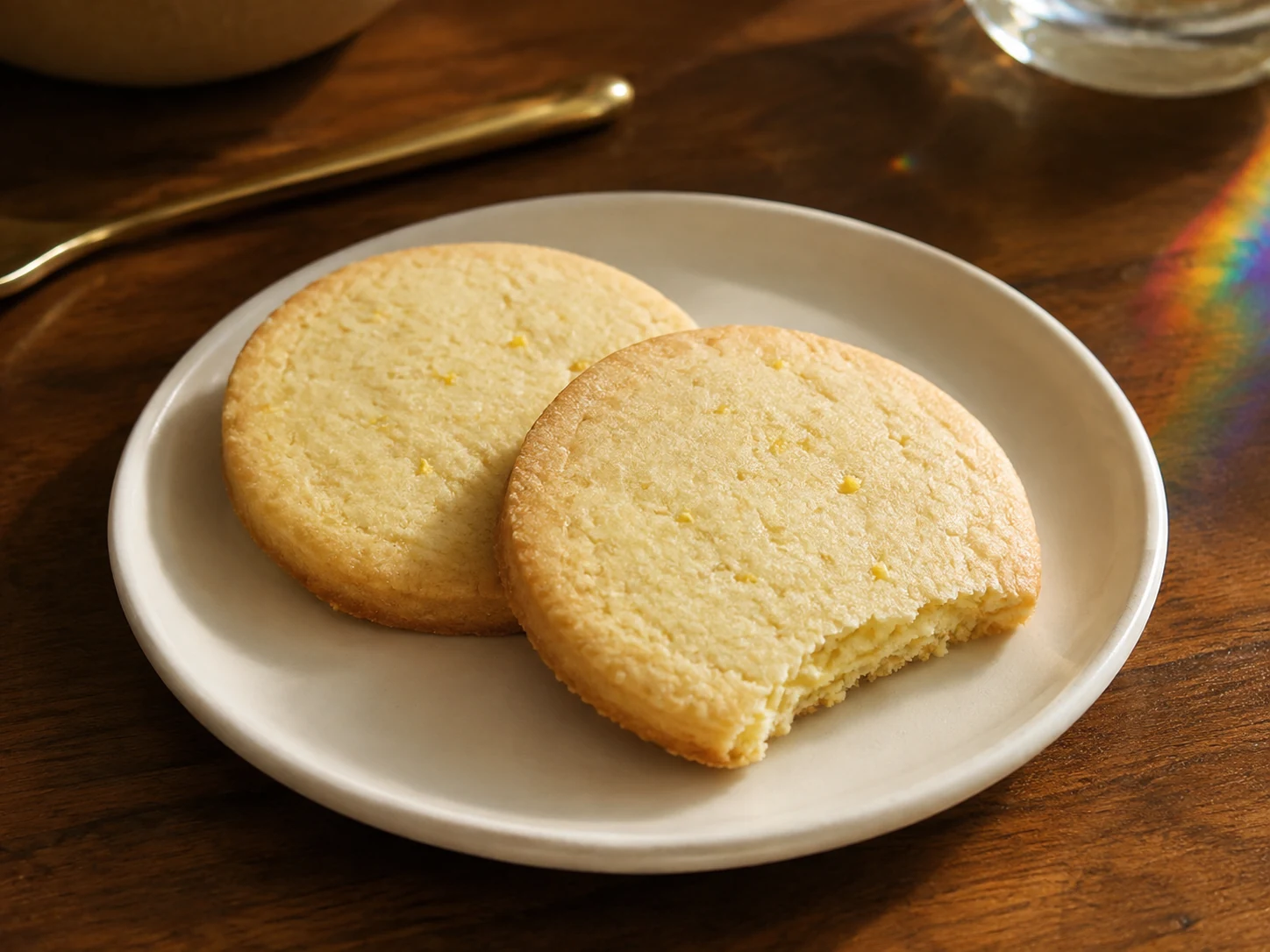 AI illustration of Lemon-Vanilla Shortbread Coins
