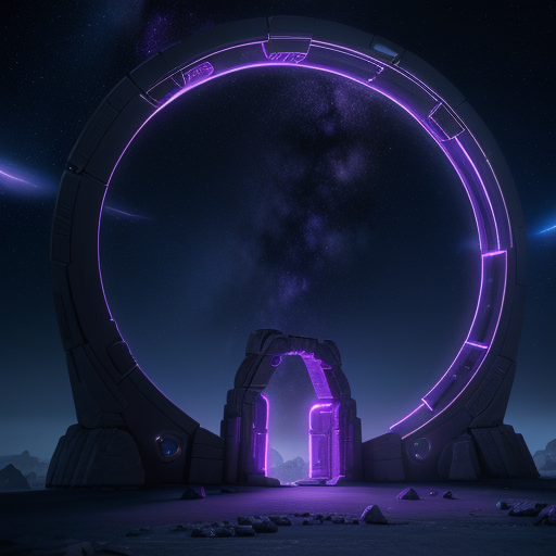 Quantum probability bronze hexagram chamber and cosmic starlight gateway.