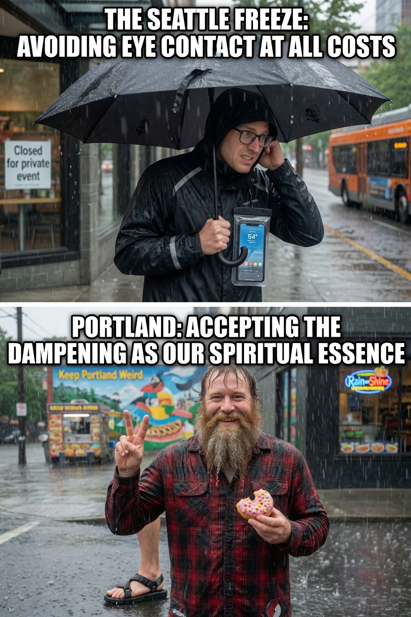 Seattle Freeze vs Portland Dampening