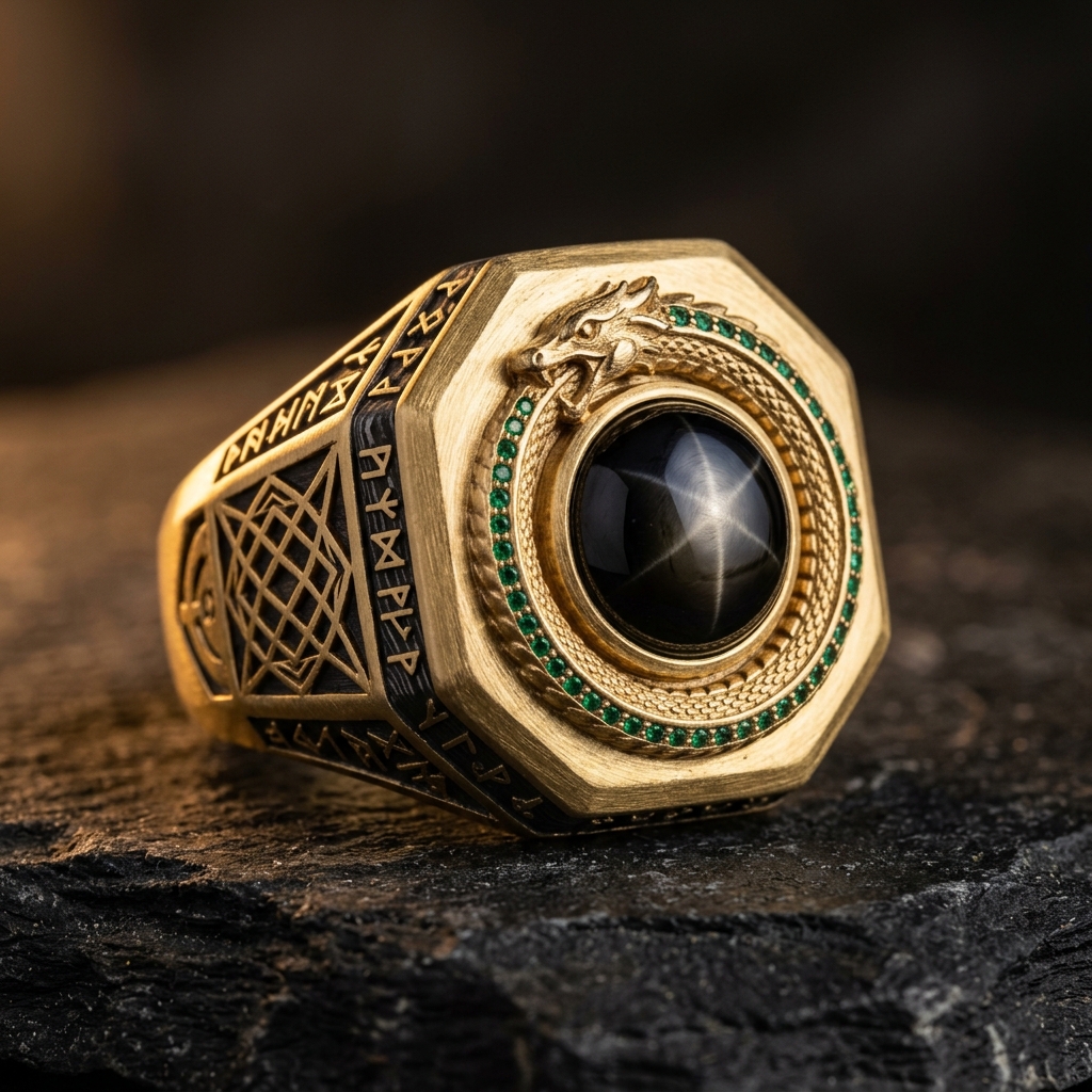 VORATH Ouroboros Sovereign Signet Ring