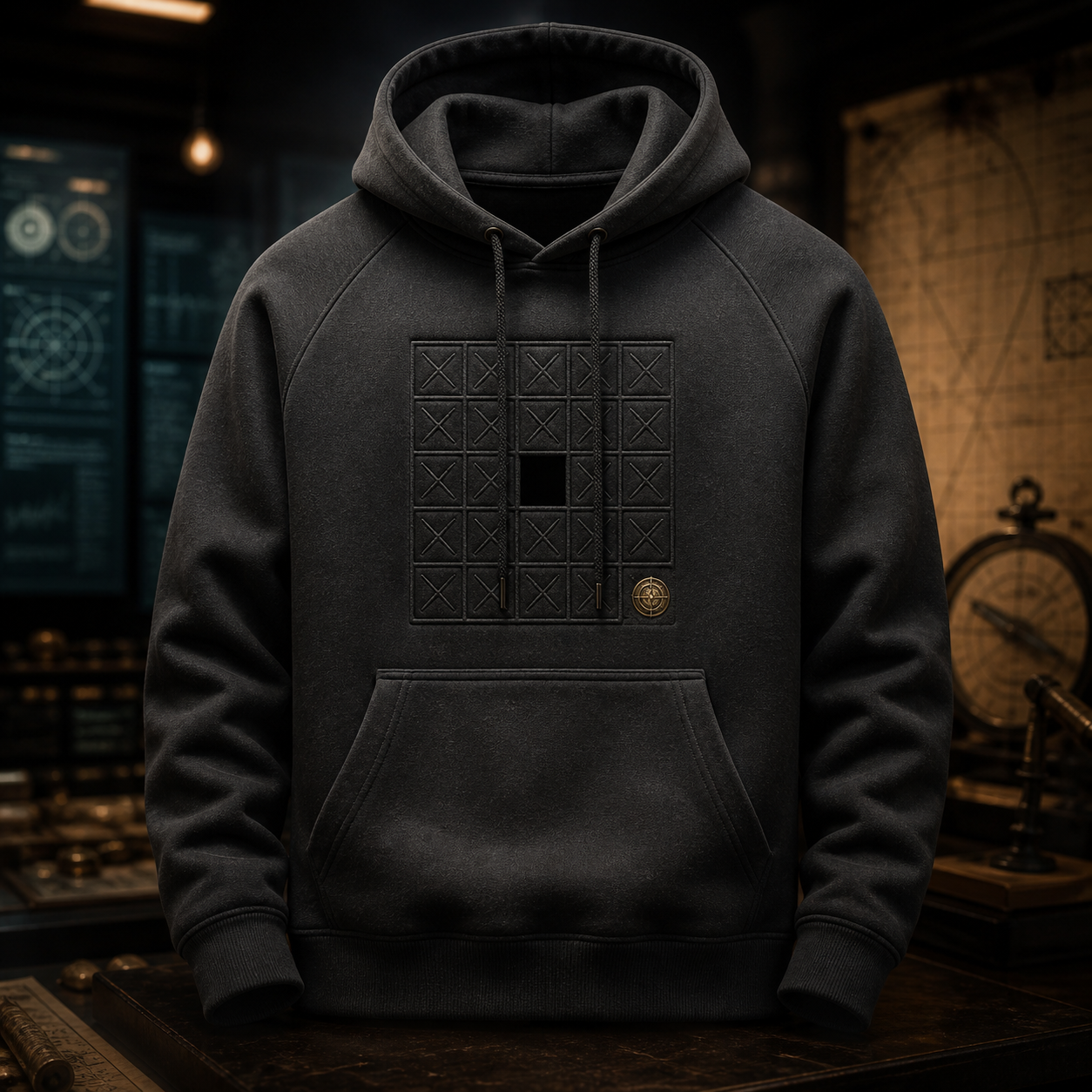 Null Square Hoodie concept mockup
