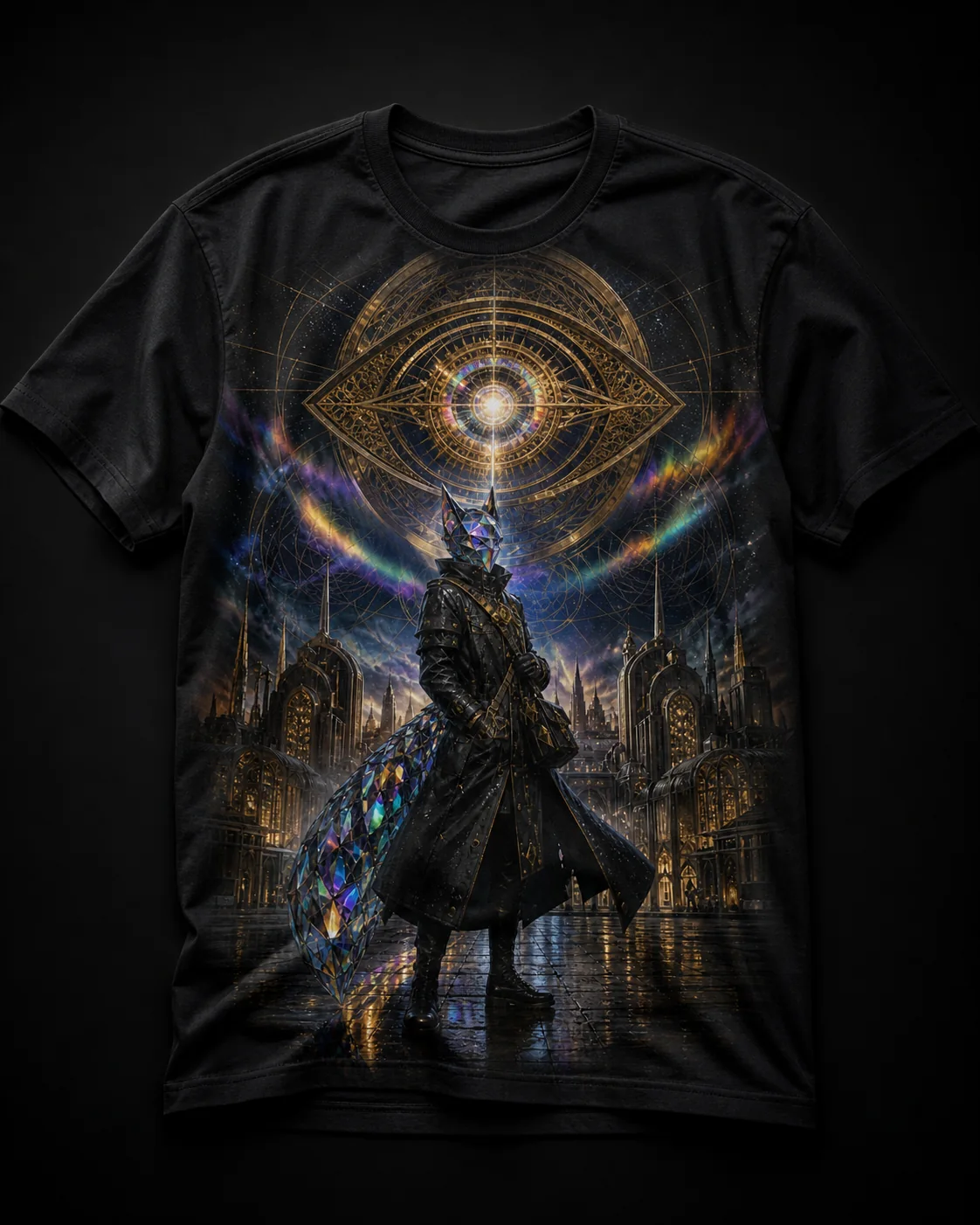 Prism Tail Heavyweight Tee concept mockup