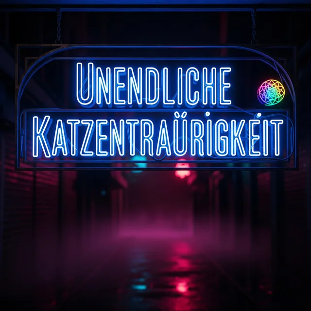 Infinite Cat Sadness neon sign
