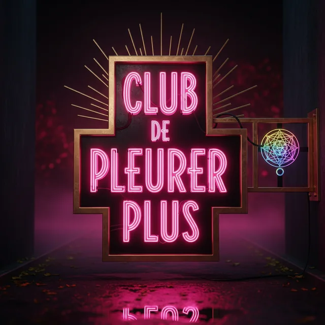 Cry Harder Club neon sign