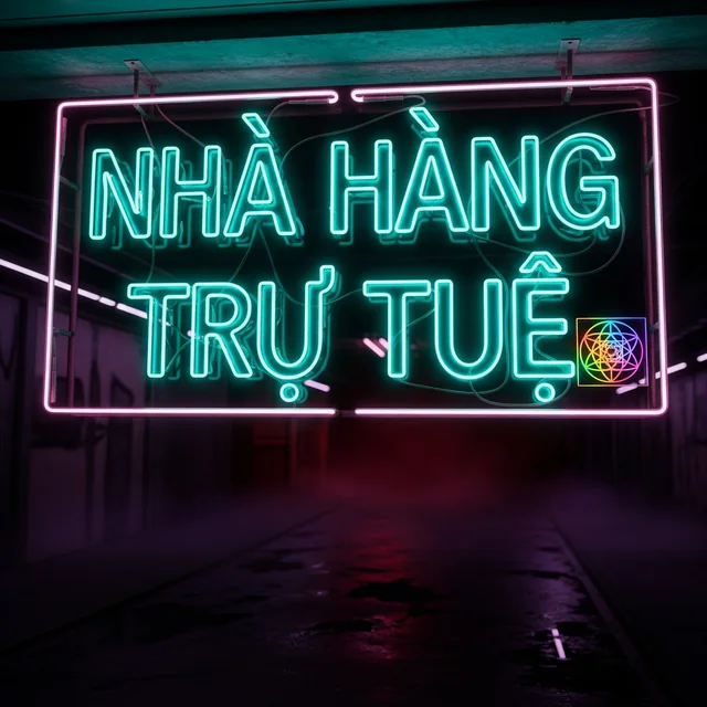 Wisdom Restaurant neon sign