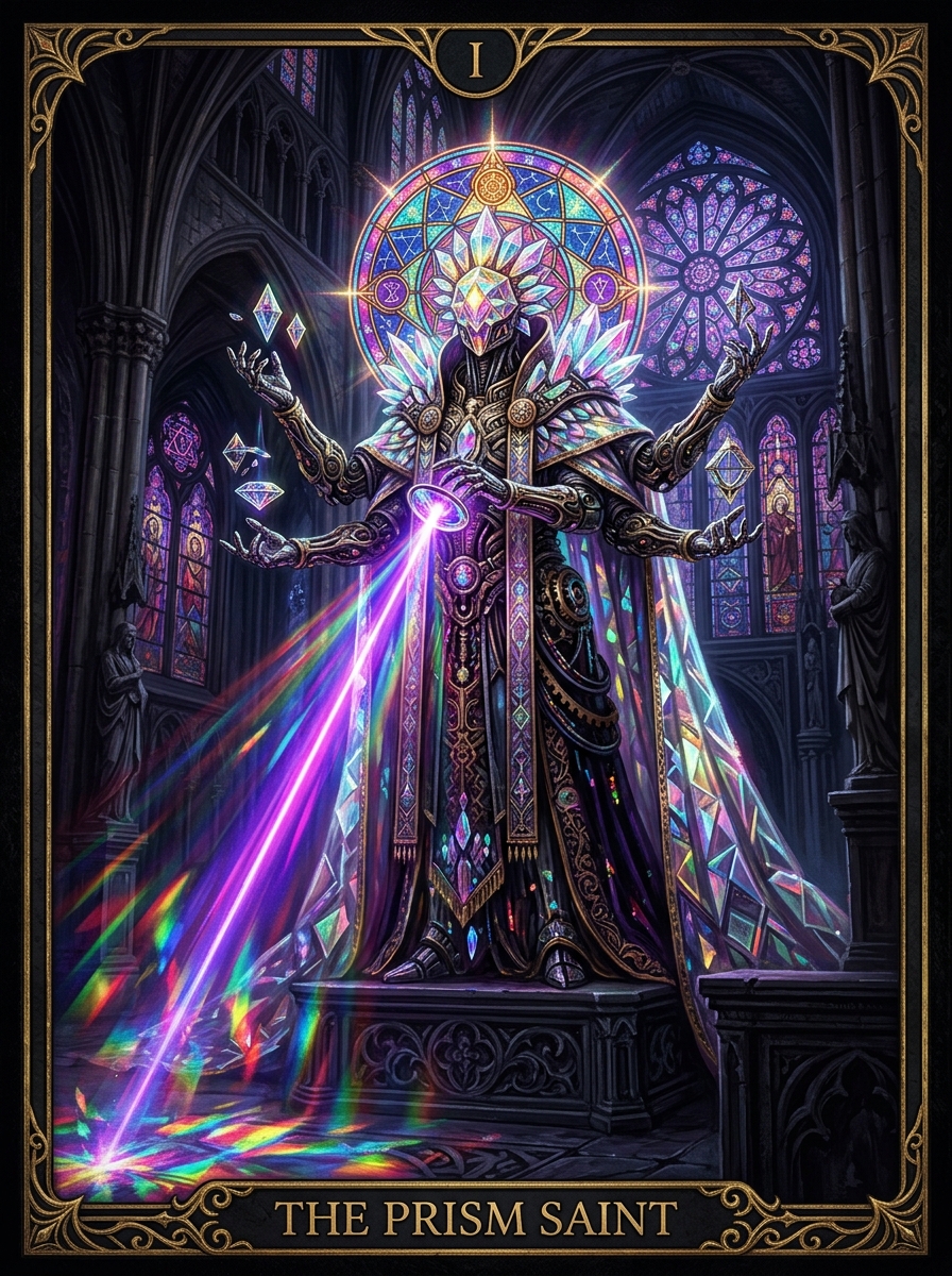 The Prism Saint - Card I of the Vorath Tarot